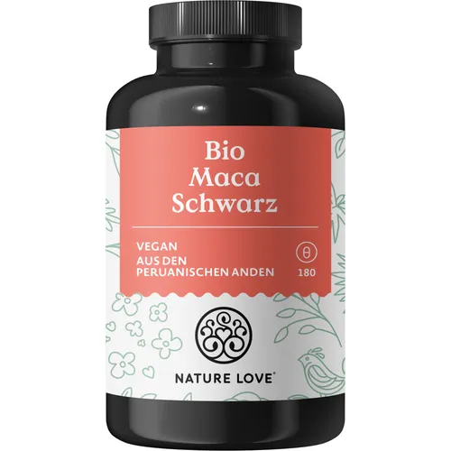 Produktbild Maca Schwarz Bio 180 Kapseln Nature Love