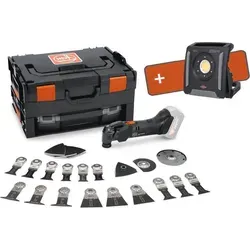 FEIN Akku Multimaster AMM 500 Plus Black Edition - Multifunktionswerkzeug (ohne Akkus) mit 18 V Lithium-Ionen-Technologie, ideal für präzise Arbeiten in Schwarz/Orange, leicht und handlich mit nur 1,3 kg.