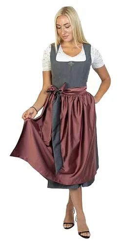 Trachtl Dirndl Sissi in Anthrazit/Rose von Trachtl.de