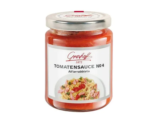 Grashoff Saucen, Grashoff Tomatensauce No 4 All Arrabbiata fruchtig tomatig 200ml