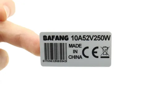 Stück Sticker Aufkleber Typenschild 250W 10A 52V BBS01 BBS02 BBSHD für Bafang 2
