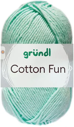 Gründl 50 Gramm Gründl Cotton Fun 34 Mint Häkelwolle