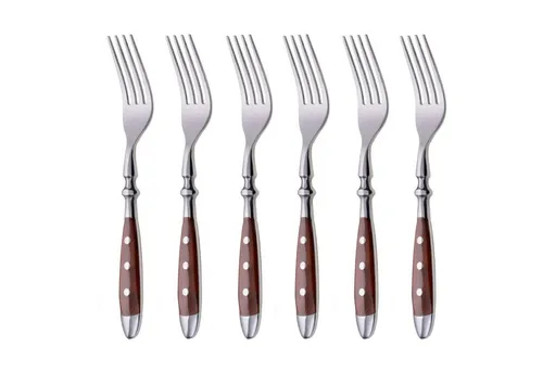 GRÄWE Tafelgabeln 6 Stück, Serie Nürnberg - Tafelgabeln im Landhausstil, schwere geschmiedete Qualität für optimalen Halt, 20 cm lang und ideal für stilvolle Tischgedecke.