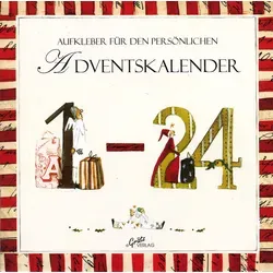 Aufkleber für den persönlichen Adventskalender, 30 Sticker