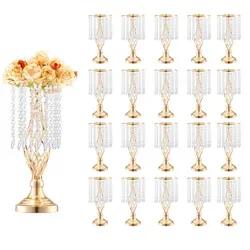 VEVOR 20 STK 43 cm Blumenständer aus Kristallglas in gold von Vevor
