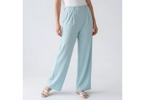 OriginalYou Culotte Damen Culotte Wide Leg Freizeithose leichte Sommerhose mit Stretchbund, erhältlich in Größe 36 bis 44