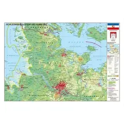 Schleswig-Holstein und Hamburg physisch 1:325 000 von Stiefel Eurocart