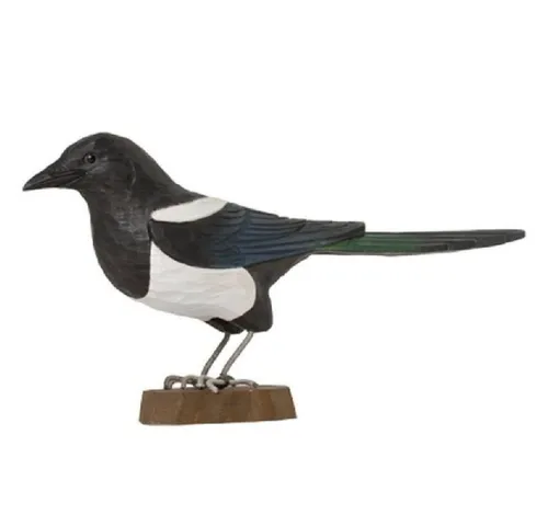 Wildlife Garden Skulptur Dekovogel Elster - Wunderschöne Dekovogel-Skulptur für den Garten, die Ihr grünes Idyll stilvoll bereichert und die Tierwelt anzieht.