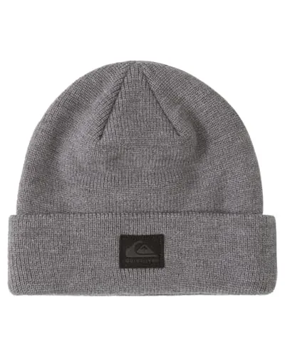 Quiksilver Strickmütze grau - Stylische Mütze aus 50% Schurwolle und 50% Polyacryl, ideal für kalte Tage und perfekten Tragekomfort.