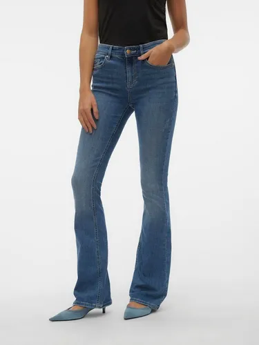VERO MODA VMFLASH MR Flared Jeans - Damenjeans aus recycelter Baumwolle, umweltfreundlich und stilvoll für einen nachhaltigen Look.