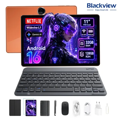 Blackview ZENO 5 Tablet 11 Zoll 32GB RAM 128GB ROM Android 16 8300mAh 4G LTE