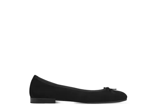 Tamaris Damen Klassische Ballerinas - Bequeme Flats für jeden Anlass - Damen-Ballerinas aus Leder, ideal für Freizeit und Ausgehen, mit bequemem Blockabsatz und runder Schuhspitze für optimalen Tragekomfort.