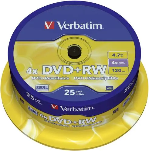 Verbatim DVD+RW 4,7 GB wiederbeschreibbar