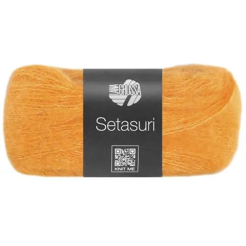 LANA GROSSA Setasuri | Feines Lace-Garn aus Suri-Alpakafasern mit Seide | Handstrickgarn aus 69% Alpaka (Suri) & 31% Seide | 25g Wolle zum Stricken & Häkeln | 212m Garn FB70