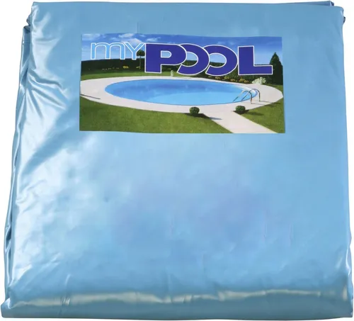 Poolinnenhülle MY POOL BWT für 110 cm tiefe Pools - Poolzubehör für Rundbecken, aus strapazierfähigem PVC in Blau, ideal für Pools bis 10000 l, mit 3 Jahren Herstellergarantie.