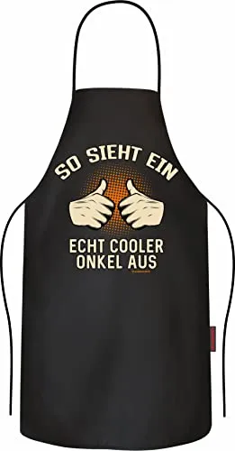 RAHMENLOS Grillschürze Kochschürze Küchenschürze als Geschenk für den besten Onkel