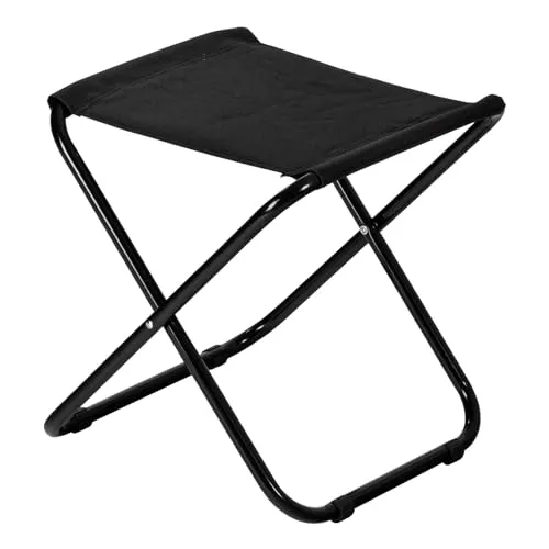 Harbour Housewares Klassische Klapphocker - Leichtes Material Praktische faltbares Design - Schwarz