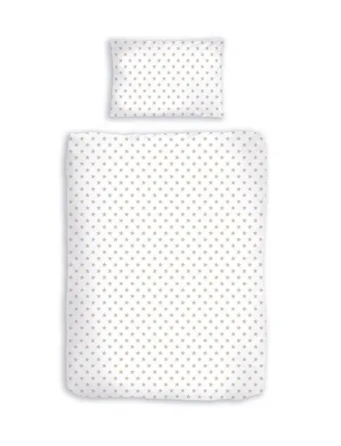 Träumschön Kinderbettwäsche Premium Set 100x135 cm - 40x60 cm, 2-teilig, Reißverschluss, leicht und luftig - Hochwertiges 2-teiliges Bettwäsche-Set aus 100% Baumwolle, ideal für Kinder. Mit praktischem Reißverschluss und modernem Sternenmotiv. Pflegeleicht und bis 60°C waschbar, für kuscheligen Schlaf.