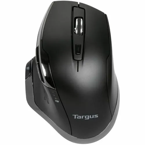 Targus Ergonomic Wireless Mouse - Kabellose ergonomische Maus für optimalen Komfort, ausgestattet mit 2 AA-Batterien (2800 mAh) für lange Nutzung ohne häufiges Aufladen.