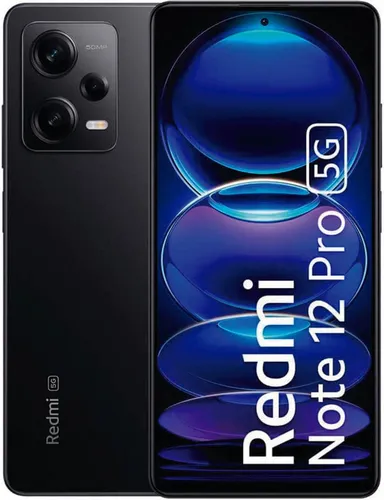 Xiaomi Redmi Note 12 Pro 5G - 8GB RAM, 256GB, Midnight Black - Simlockfreies Handy mit 5G-Technologie und leistungsstarkem 8GB RAM für flüssiges Multitasking und schnelles Surfen.