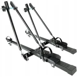 Amos 2x Fahrradträger Dach - abschließbar und universell kompatibel - Fahrrad- & E-Bike-Träger: Sicherer Dachträger für 2 Fahrräder, mit abschließbarer Halterung und einer maximalen Traglast von 35 kg. Ideal für vielseitige Nutzung!