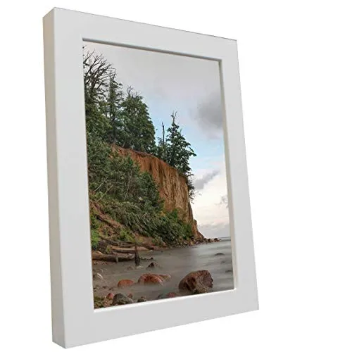 Bilderrahmen Fotorahmen 40x60 cm weiß bilderrahmen zum aufhängen MDF Picture Frames Farbe und 40 verschiedene Größen wählbar ohne Passepartout Rahmen Malmö