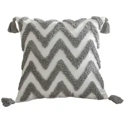 Gardinenbox Dekokissen, Grau, Textil, 46x45 cm, Oeko-Tex® Standard 100, Wohntextilien, Kissen, Dekokissen