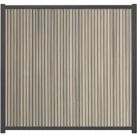 GartenLand Zaun Shadowline WPC Co-extrudiert 180x180 cm - Sichtschutzzaun aus langlebigem WPC, pflegeleicht und einfach zu montieren, ideal für stilvolle Gartengestaltung.