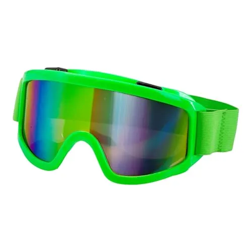 W WIDMANN MILANO Party Fashion - Skibrille/Snowboard Brille, Accessoire für 80er Jahre Faschingskostüme, Apres Ski Mottoparty