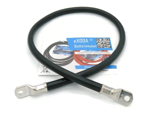 eXODA 70 mm2 M8 M8 Batteriekabel, 80 cm - Sonstige Elektroinstallationsartikel, 99% Kupfer für optimale Leitfähigkeit, ideal für Autos, Wohnmobile und Solaranlagen.