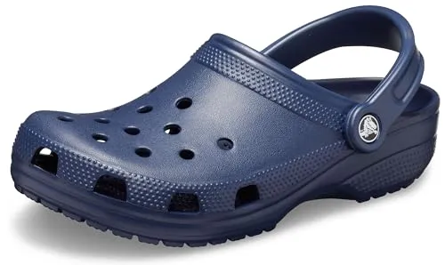 Crocs Classic Clog Sandale navyblau, Größe 48-49 - Badeschuhe mit ergonomischem Croslite-Material für perfekte Passform und Unterstützung. Ideal für Strand und Boot, mit Lüftungslöchern für Atmungsaktivität und Wasserabfluss.