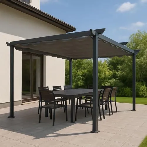 osoltus 3x3 Pergola mit ausziehbarem Dach