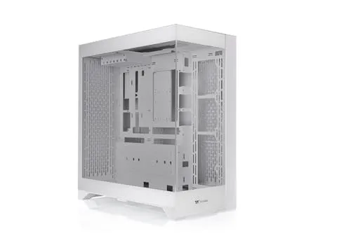 Thermaltake CTE E660 MX Snow White - Elegantes PC-Gehäuse - Midi-Tower für Mini-ITX, microATX, ATX, E-ATX Mainboards mit 8 Lüfterplätzen für optimale Kühlung und stylisches Design.
