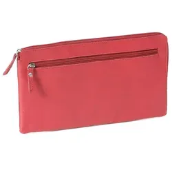 Banktasche im Querformat LEAS in Echt-Leder, rot von LEAS