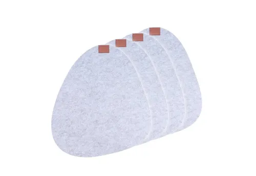 Neuetischkultur Platzset Platzset 4-teilig Filz oval, (Set, 4-St., 4 Platzsets), Platzmatte Platzdeckchen Tischset