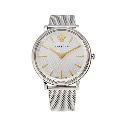 Versace VE8100519 V-Circle Damenuhr - Silber von Versace