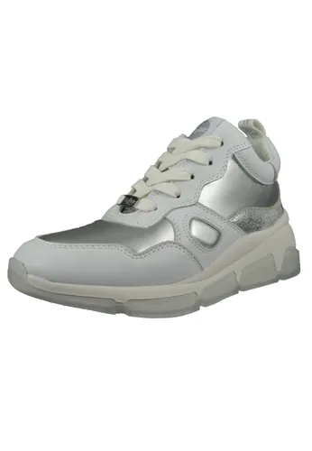 Buffalo Damen Low-Top Sneaker Batter Soft - Damen-Sneaker in Weiß (White Silver), mit einem weich gepolsterten Innenleben für optimalen Tragekomfort und einen stylishen Look.