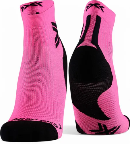 X-Socks Laufsocke Run Discover Ankle fluo pink/schwarz Herren - 1 Paar, Größe: 42-44