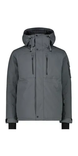 CMP MAN Jacket FIX Hood grey (U862) 52 - Funktionsjacke für Herren, ideal für Ski und Snowboard, mit 10.000 mm Wassersäule und innovativer Clima Protect-Membran für optimalen Schutz und Wärme.