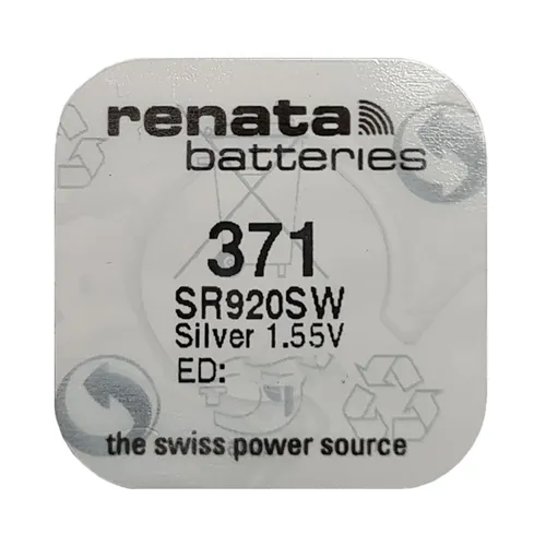 Produktbild Renata 371 Knopfzelle SR920SW Silberoxid