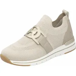 Remonte Slip-On Sneaker - Bequeme Halbschuhe mit Gummizug, Größe 40 EU - Halbschuhe in hellbeige mit sportlichem Design und Softfußbett für optimalen Komfort. Ideal für Freizeit und Alltag.