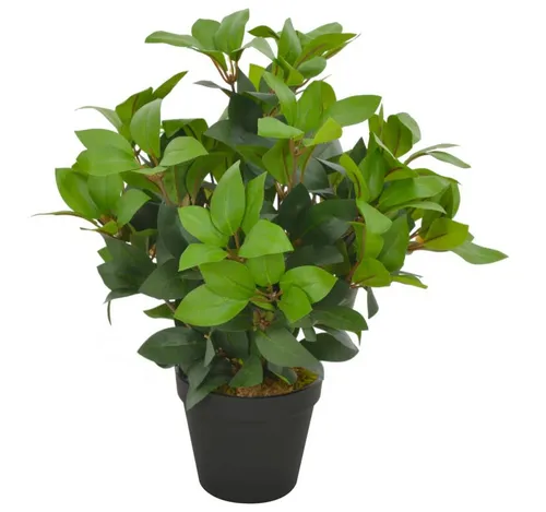 Künstliche Pflanze Lorbeerbaum mit Topf - 40 cm Grün - Künstliche Zimmerpflanze aus hochwertigem Polyester, pflegeleicht und ideal für eine grüne Atmosphäre in Ihrem Zuhause.
