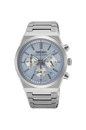 Seiko Herren Analog Uhr SSB459P1 - Elegante Armbanduhr mit Edelstahlarmband, 10 bar wasserdicht und präziser Chronographenfunktion – der ideale Begleiter für aktive Männer.