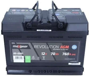 MAXGEAR Starterbatterie 12V 70Ah 760A/EN L3 für Auto LKW Batterie