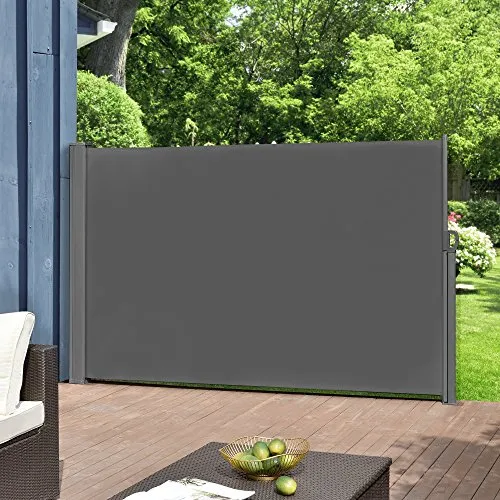 pro.tec Seitenmarkise Mulhacén 160 x 300 cm - Markise für Balkon und Terrasse, bietet Sichtschutz und schützt vor Wind und Sonne – ideal für entspannte Stunden im Freien.
