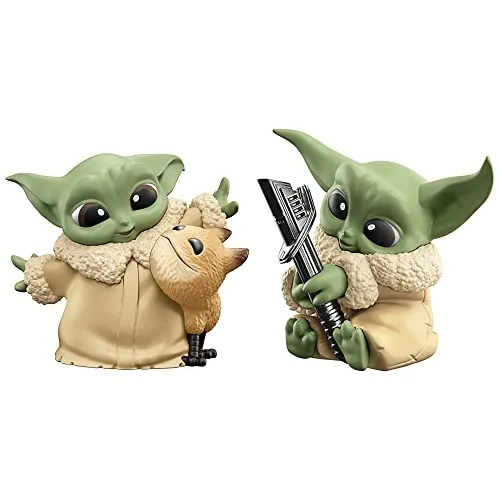 Star Wars The Bounty Collection Serie 5 - Grogu Figuren 2er-Pack - Actionfiguren für Kinder: 2 verschiedene Grogu Figuren in 5,5 cm Größe, inspiriert von der Serie The Mandalorian, perfekt zum Sammeln und Spielen für Kinder ab 4 Jahren.