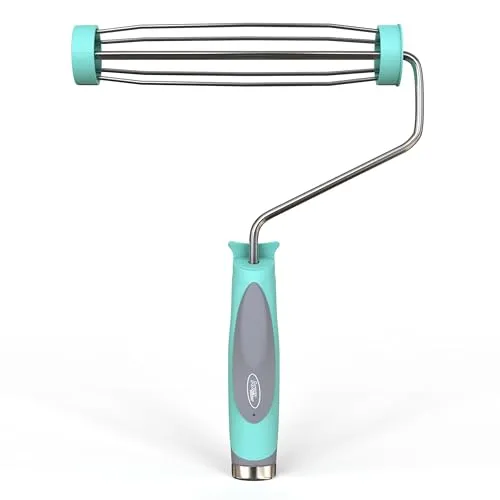 Axus Decor Farbroller-Rahmen – 22,9 cm Farbroller-Griff – kompatibel mit 44 mm Kernen – mit ergonomischem Griff und verchromter Stange, für professionelle und DIY-Projekte