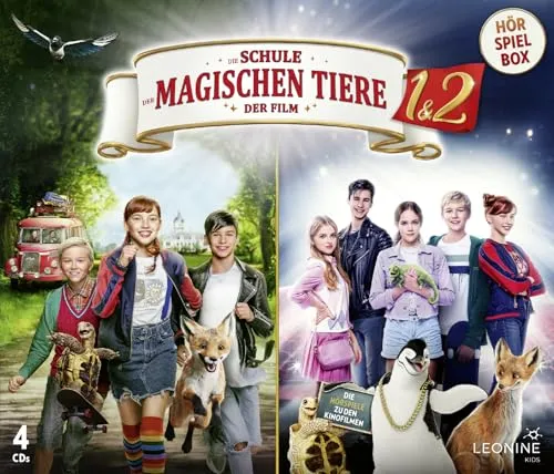 Die Schule der magischen Tiere 1 & 2 – Hörspielbox – Die Hörspiele zu den Kinofilmen auf 4 CDs