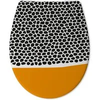 Calmwaters® WC Sitz Motiv Animal Print - Antibakterieller Toilettendeckel mit Absenkautomatik - WC-Sitze: Stabiler, antibakterieller Klodeckel aus Duroplast, bis 250 kg belastbar, mit einfacher Montage und hygienischer Reinigung.
