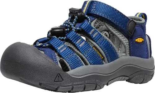 Keen Unisex-Kinder Newport H2 Trekking-& Wandersandalen, Blau (Blue Depths/Gargoyle), 39 EU - Wanderschuhe mit wasserabweisendem Obermaterial und abriebfester Gummispitze, ideal für Abenteuer im und am Wasser. Schnell trocknend und maschinenwaschbar für einfache Pflege.